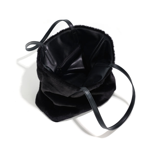 Le sac fourre-tout « REVERSIBLE GEM » - Fourrure végétalienne
