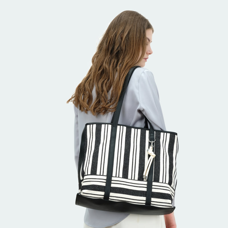 Stripes 'SHAY' Tote