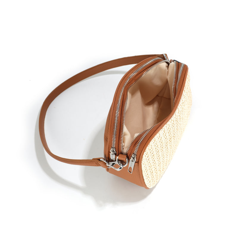 The 'BOBBI' Shoulder/Crossbody in Raffia